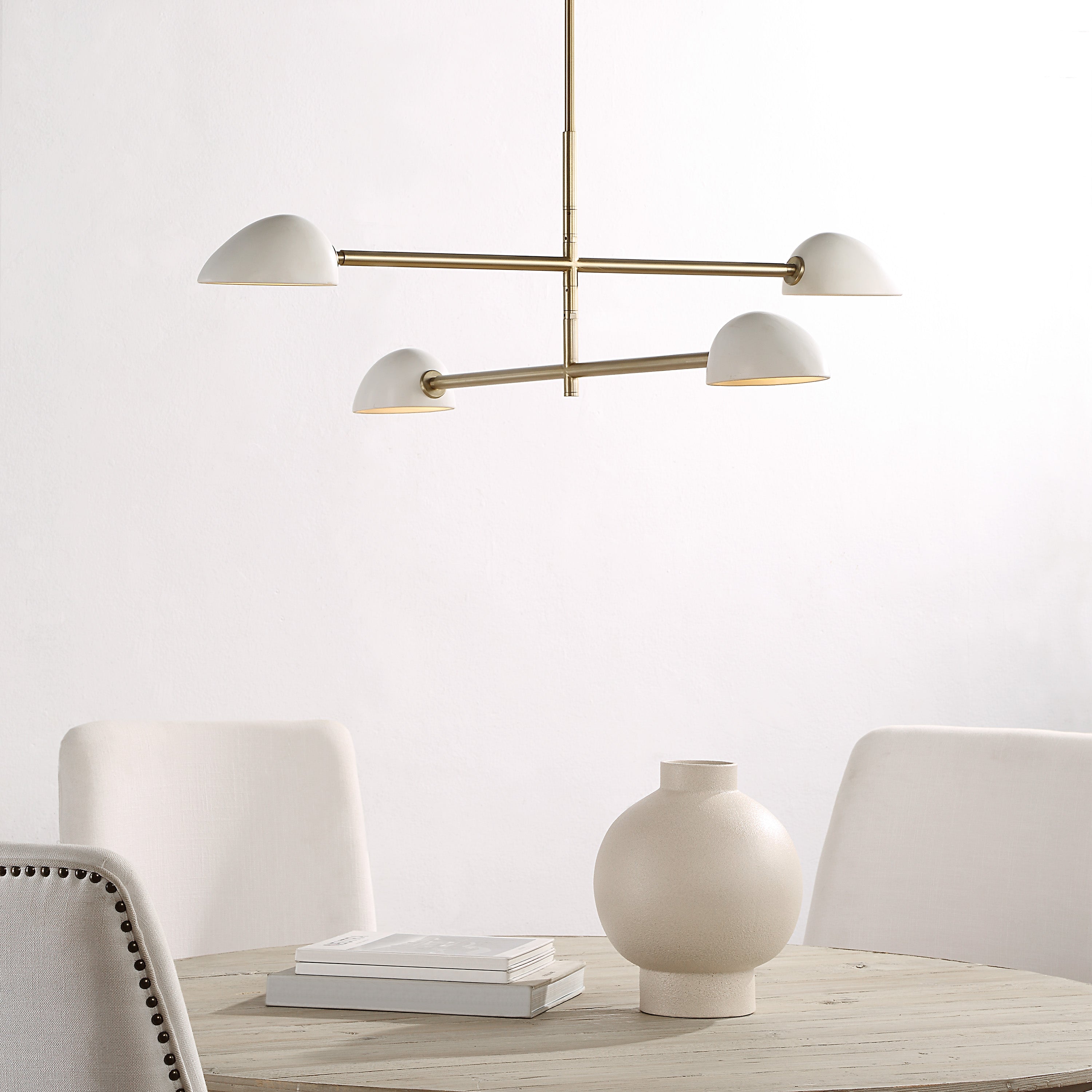 Renwil Tulla 40" Wide 4-Light Chandelier - Champagne