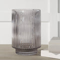 Renwil Amiens Indoor Mouth Blown Glass Glass Vase - Grey Fluted
