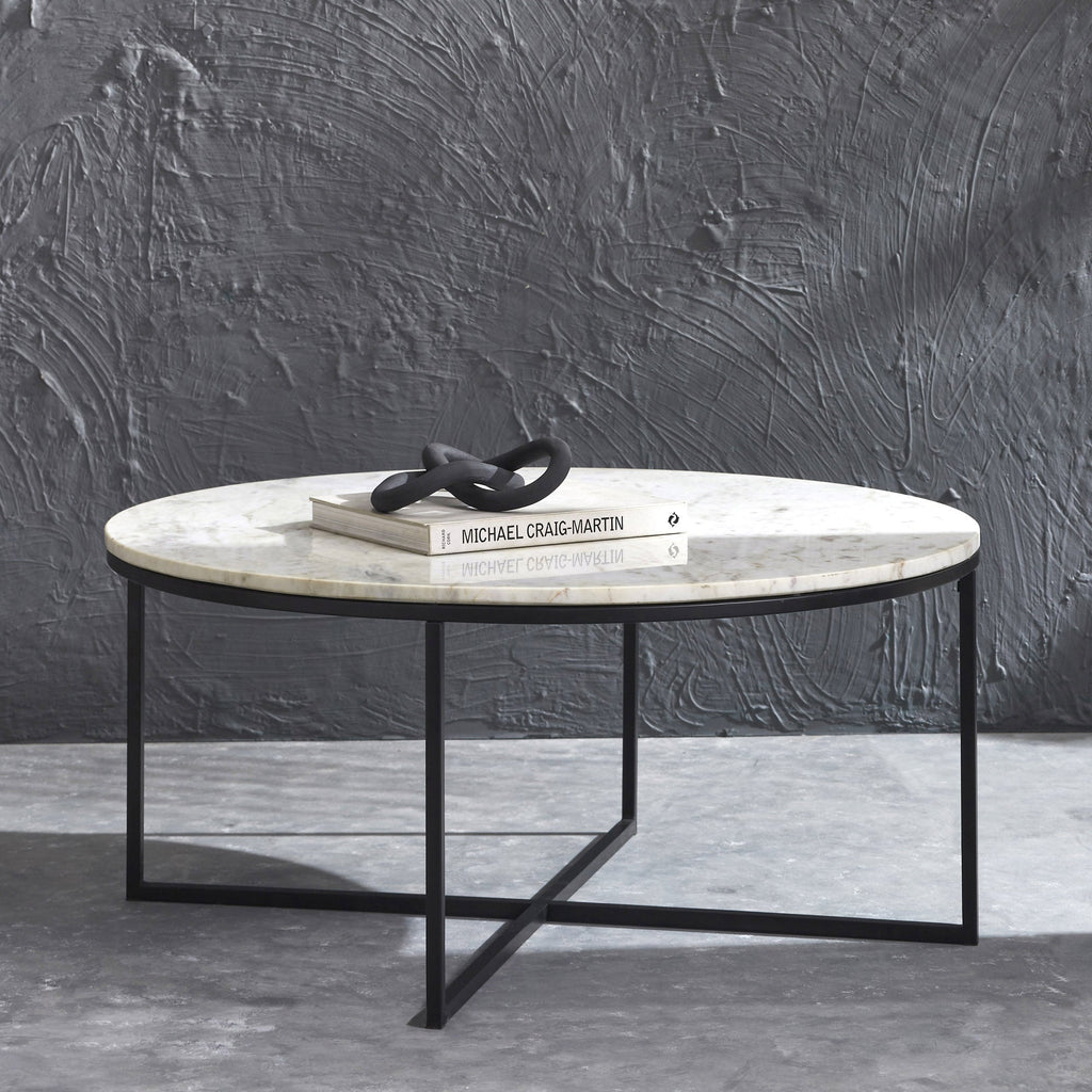 Renwil Livia Indoor Iron Table - Matte Black