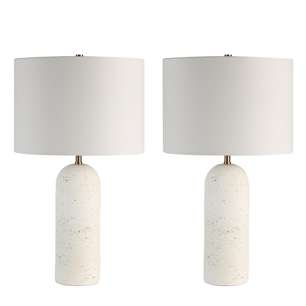 Everren Dorato 24.8" Height Table Lamp (Set of 2) - White