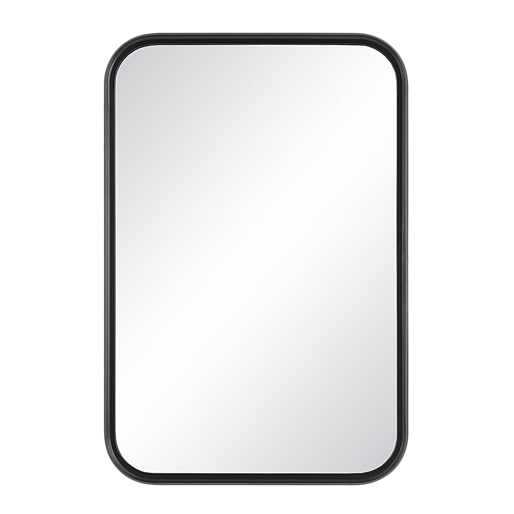 Renwil Kaja 36" Tall Rectangle Wall Mirror - Black