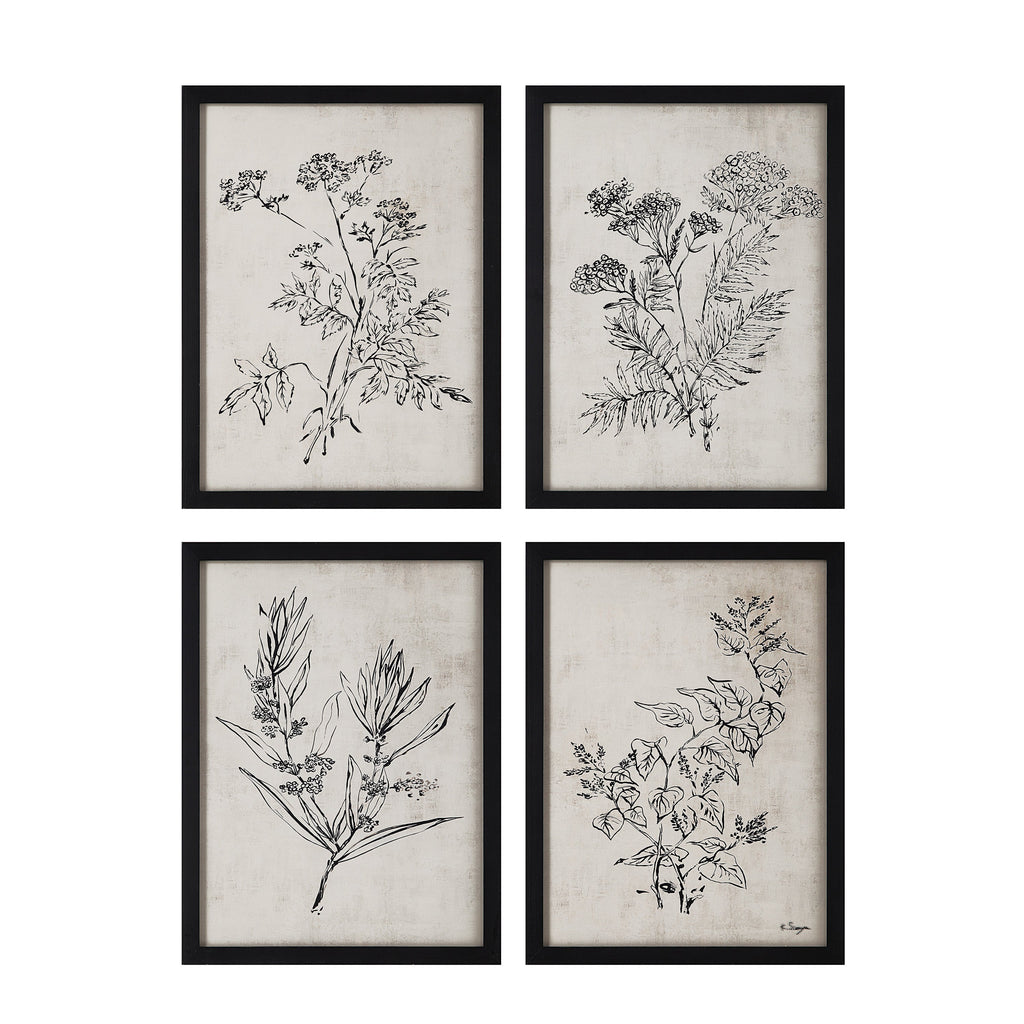 Renwil Basset 18" Wide Wall Art with Wood Frame - Painted Black