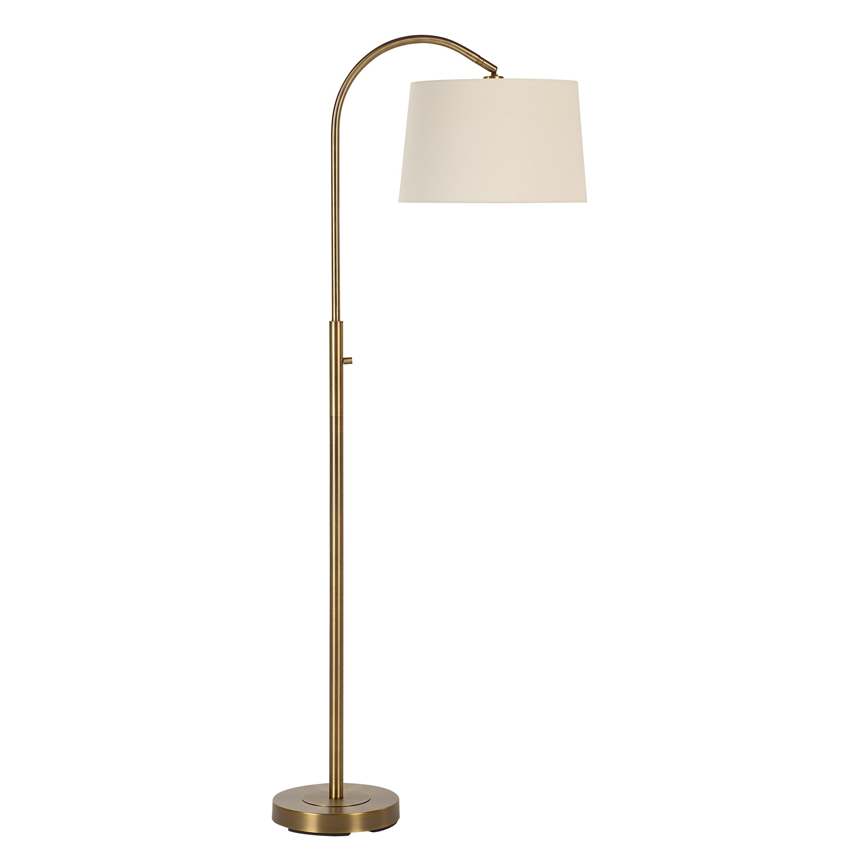Everren Moulton 66.25" Height Floor Lamp - Dark Antique Brushed Brass