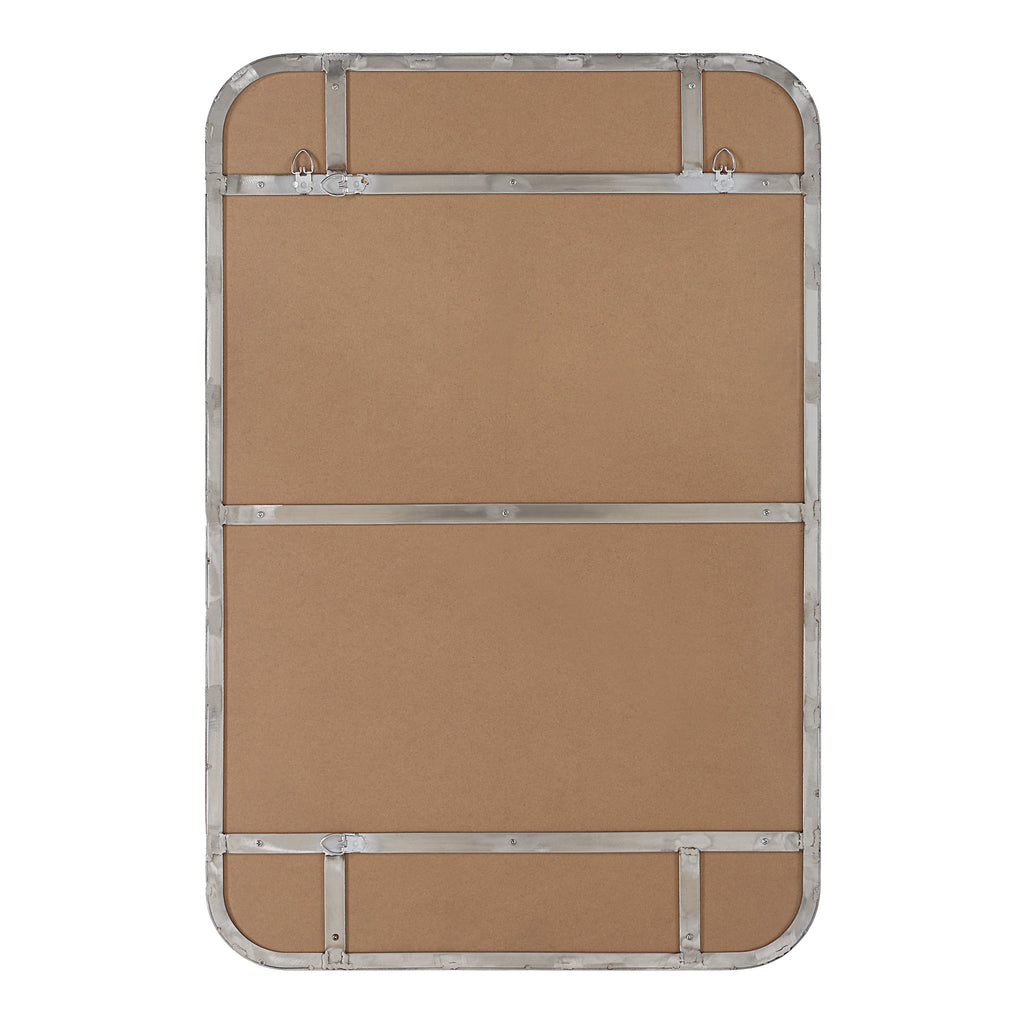 Renwil Louvas 36" H x 24" W Wall Mirror - Grey