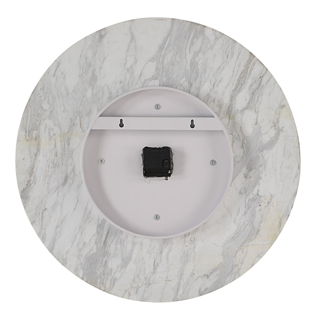 Renwil Dayton Wall Clock - Honed White