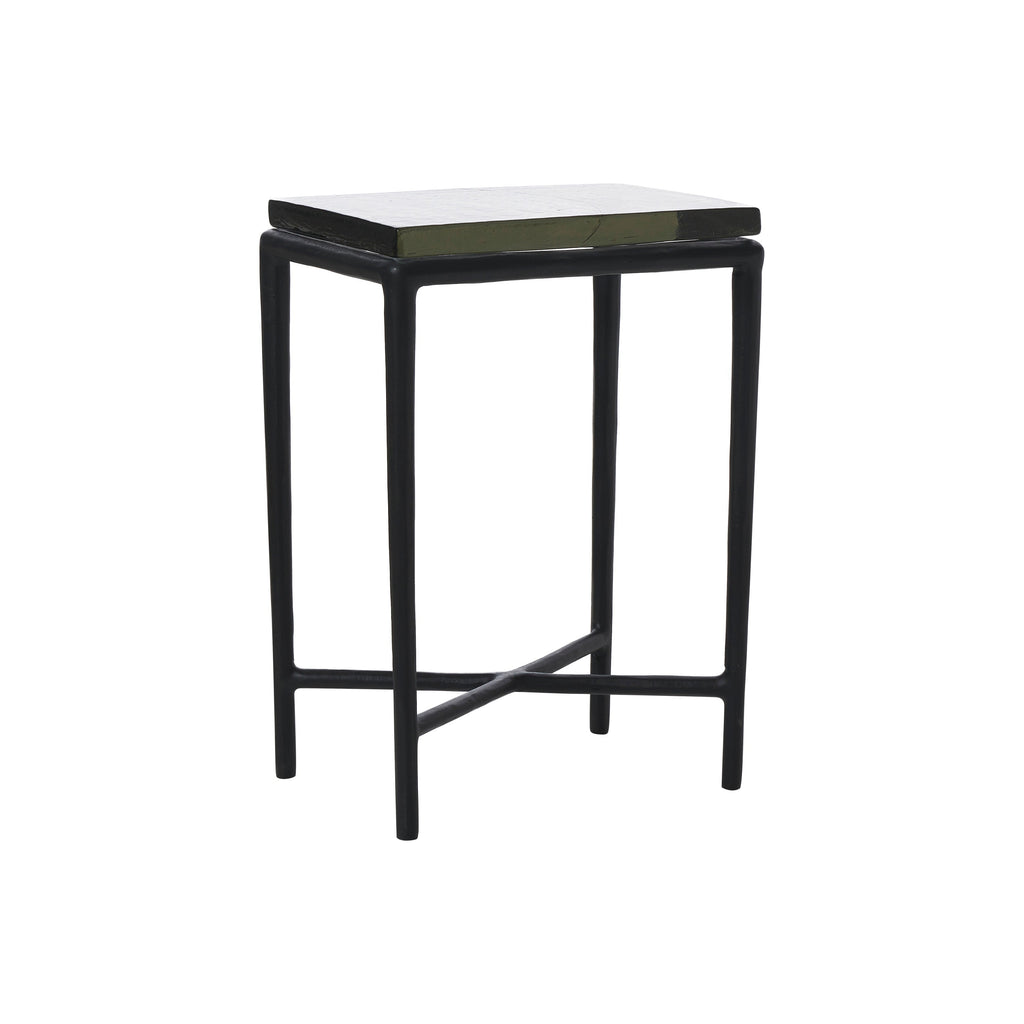 Renwil Aria Indoor Cast Aluminum Side Table - Black