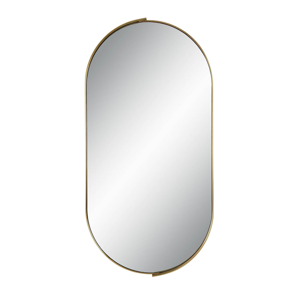 Renwil Aleah 40" Tall Oval Wall Mirror - Yellow