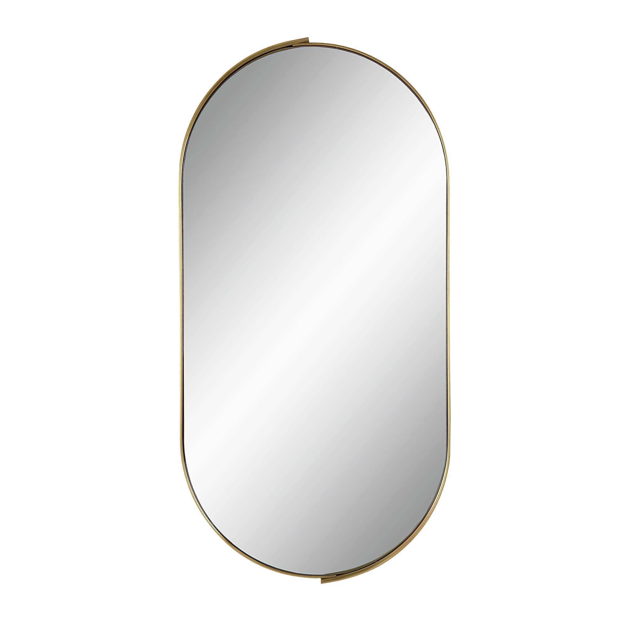 Renwil Aleah 40" Tall Oval Wall Mirror - Yellow
