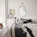 Renwil Parbuckle 42" Tall Oval Wall Mirror - Black