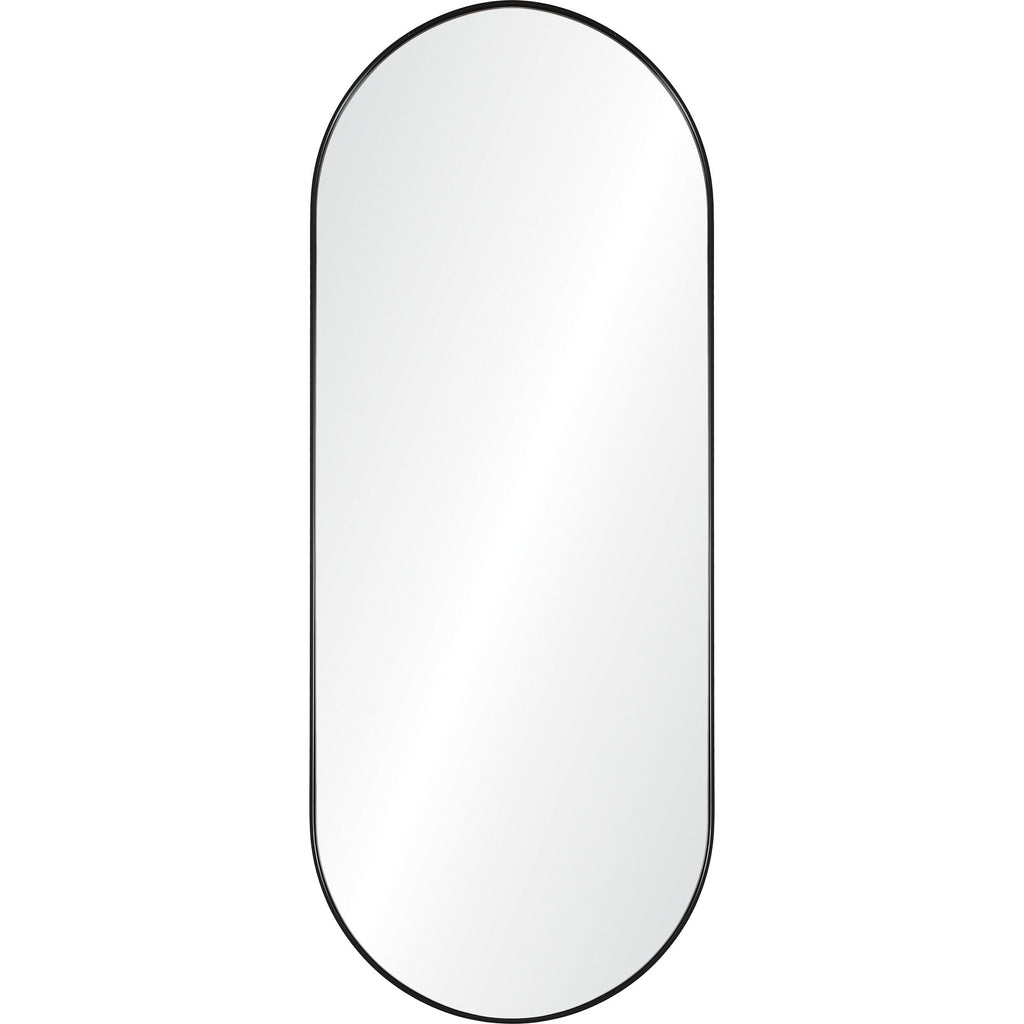 Renwil Ammar 60" Tall Oval Wall Mirror - Black