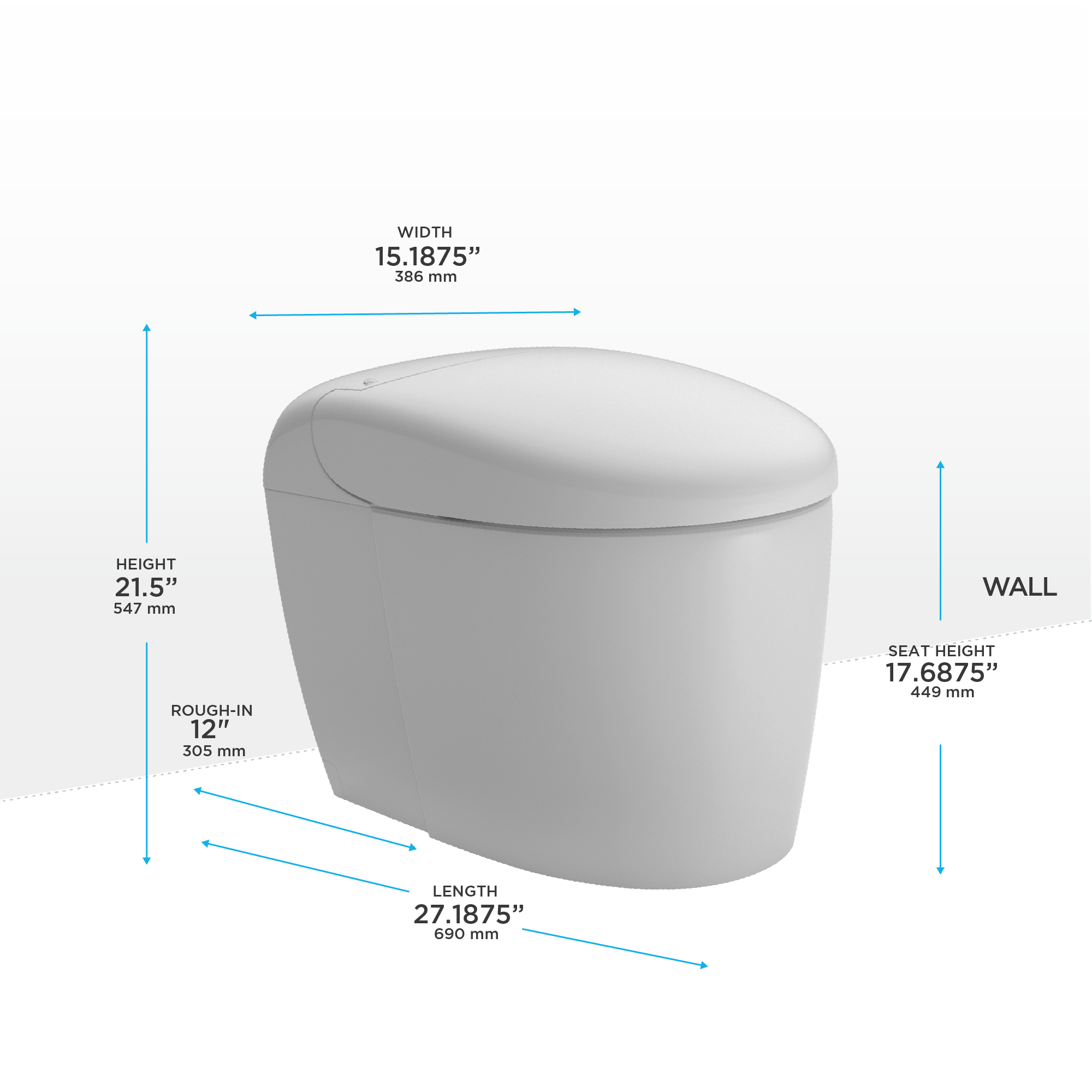 TOTO Neorest Rs Dual Flush 1.0 Or 0.8 GPF Toilet with Integrated Bidet Seat and Ewater+
