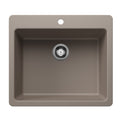 Blanco Liven Silgranit 25" Single Bowl Dual Mount Kitchen Sink