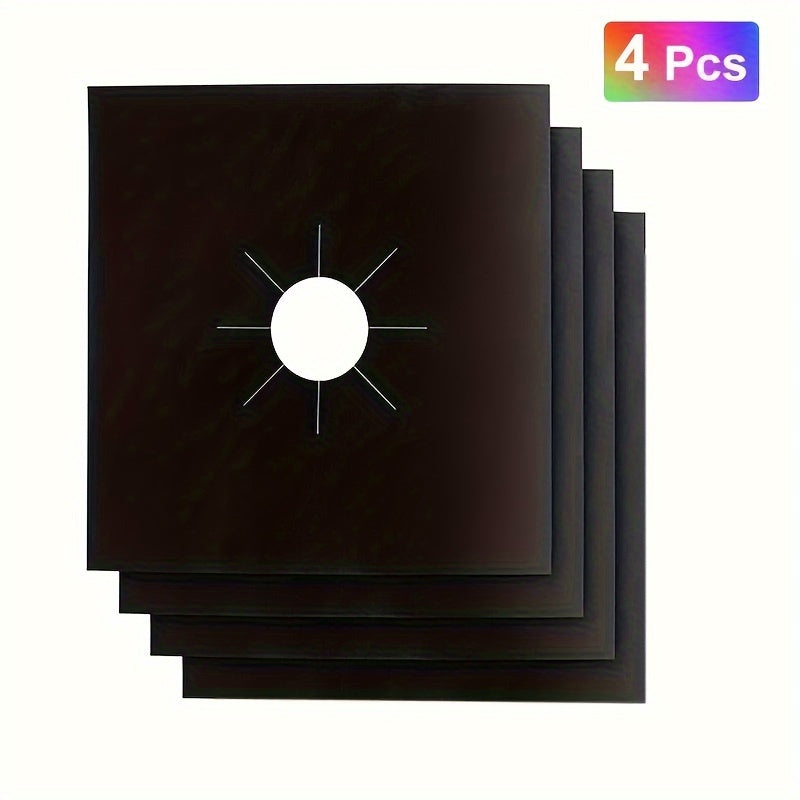1/4/8pcs Premium Reusable Gas Range Stovetop, Burner Protector Pad Liner Cover, Extra Thick 0.15mm For Cleaning Kitchen Tools