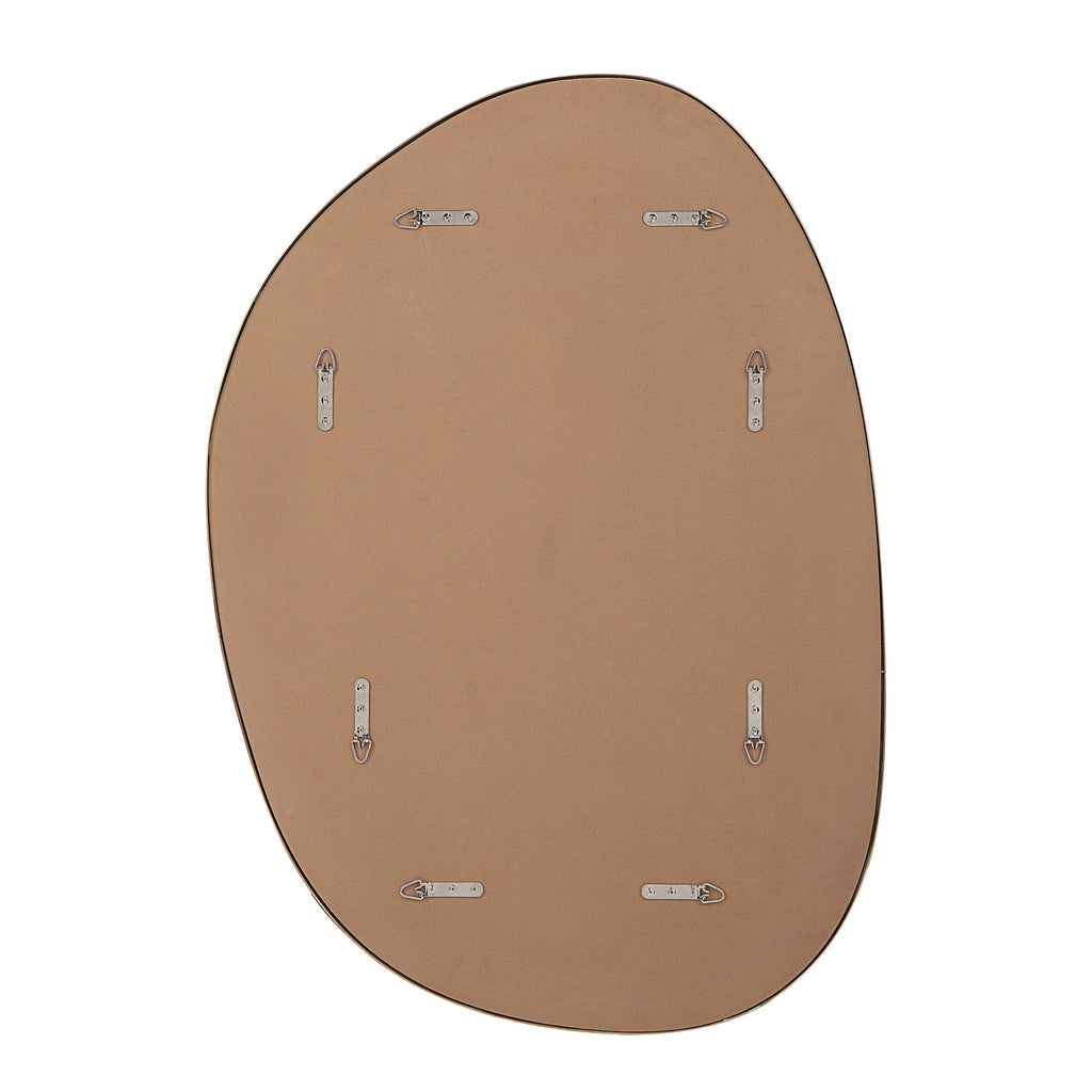 Renwil Camona 42" Tall Irregular Rectangular Oval Mirror - Satin Brass