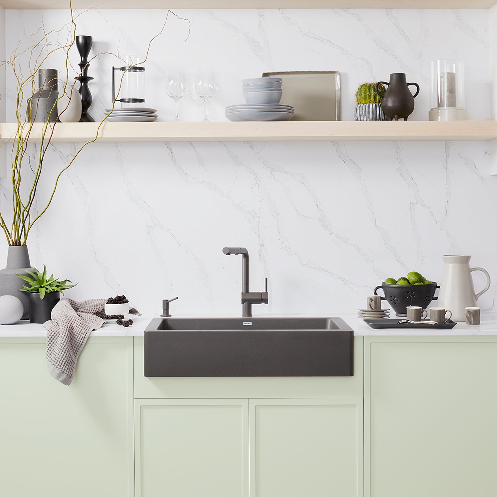 Blanco Vintera Silgranit 30" Single Bowl Apron-Front Farmhouse Sink