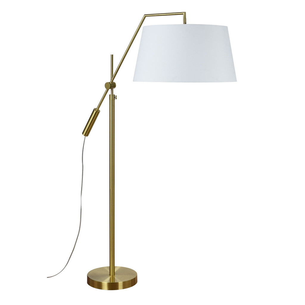 Renwil Claire 70" Length Floor Lamp - Satin Brass