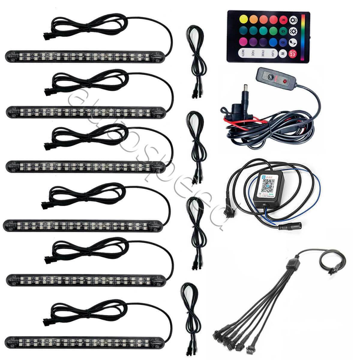 RGB Car Underglow Neon Strip Kit