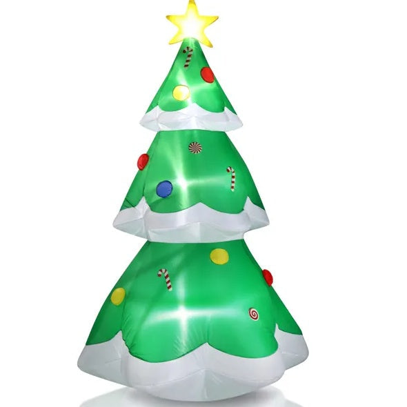 6.9 FT Lighted Christmas Inflatable Decoration - Inflatable Christmas Tree