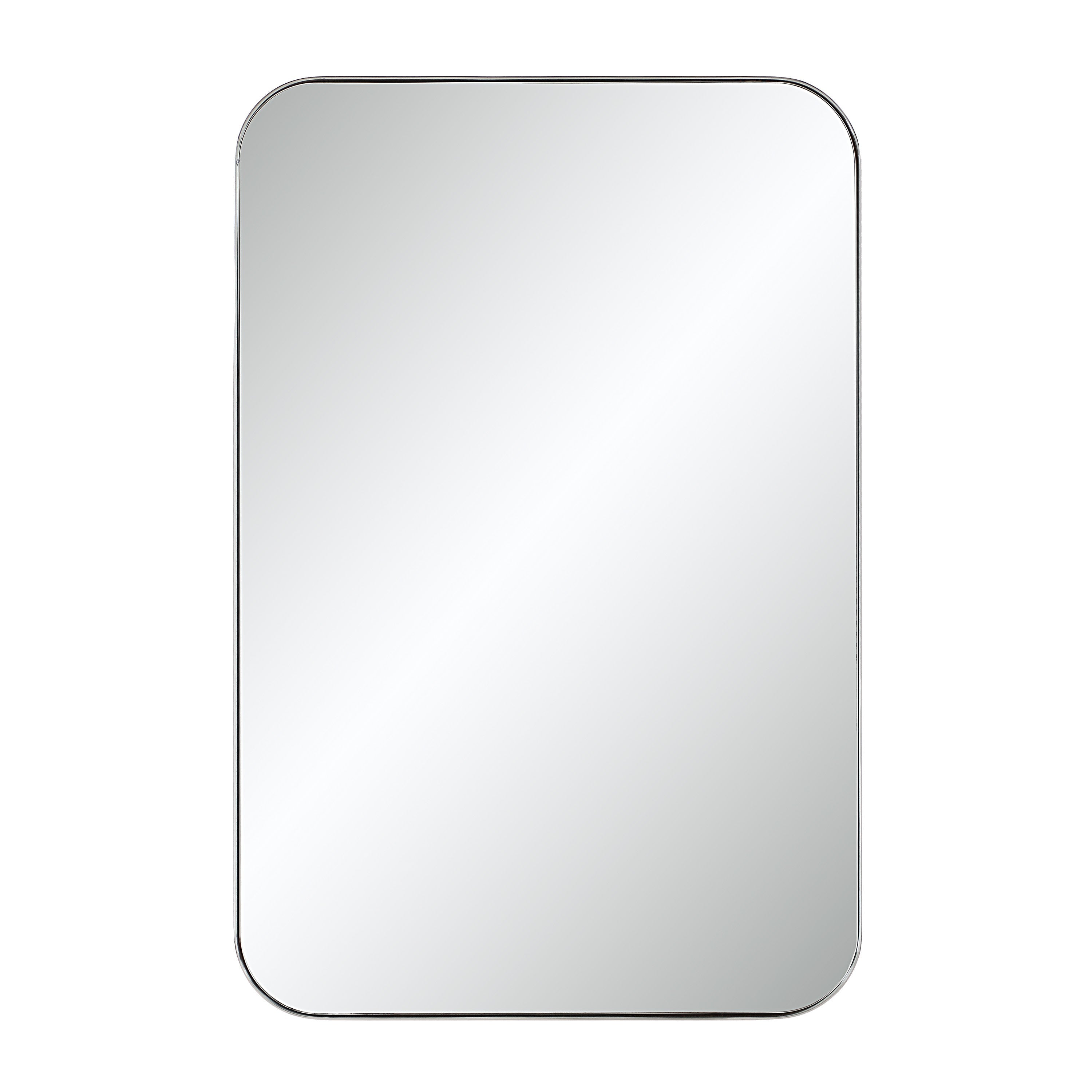Renwil Louvas 36" H x 24" W Wall Mirror - Grey