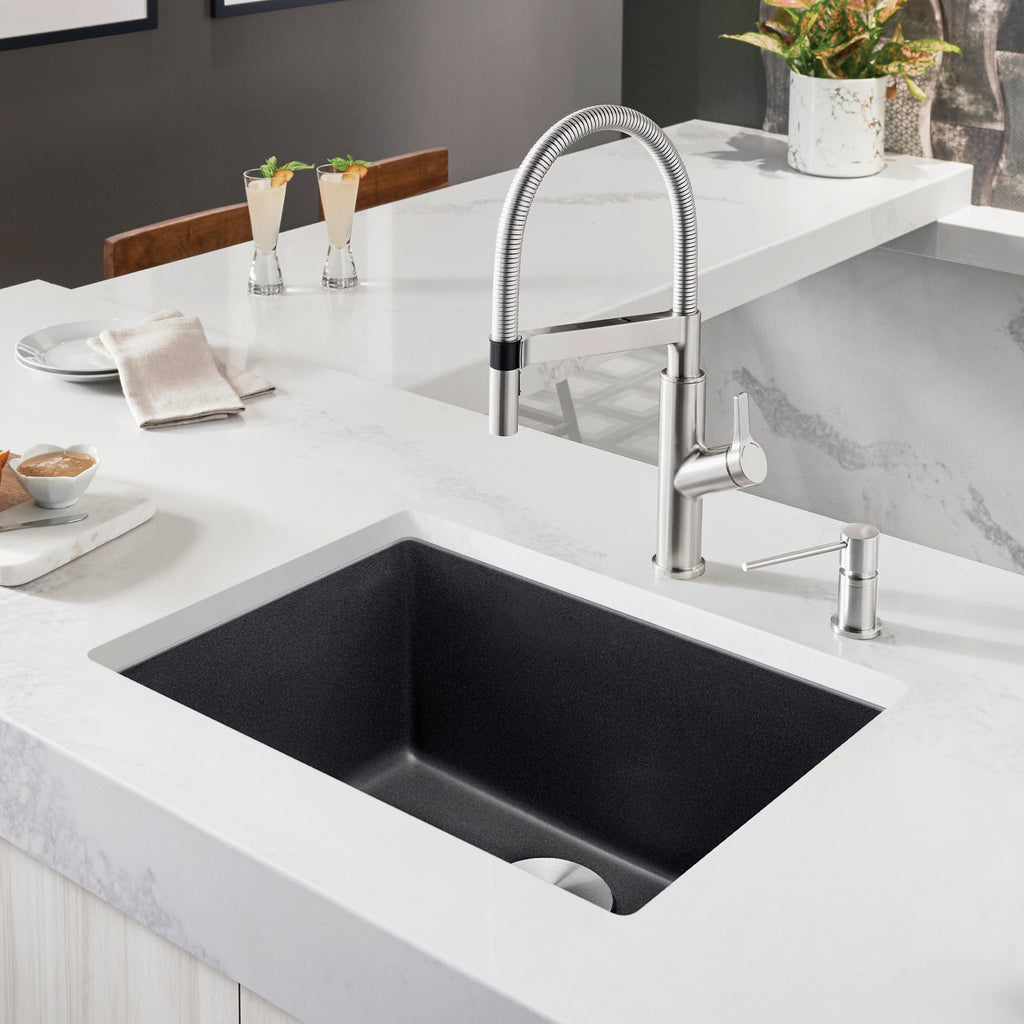 Blanco Precis Silgranit 24" Single Bowl Undermount Kitchen Sink