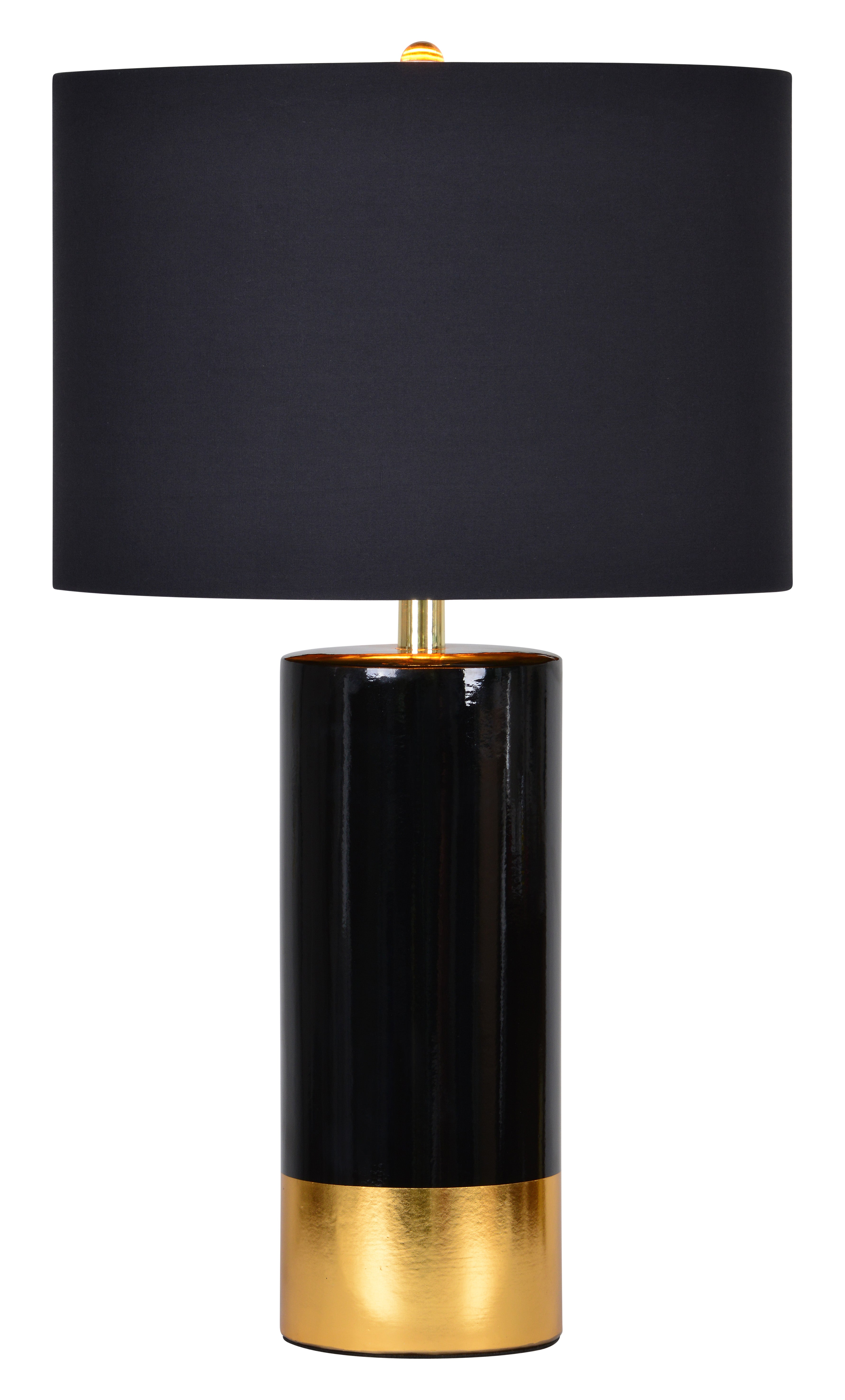 Renwil The Tu xedo 29" Length Table Lamp - Black And Gold