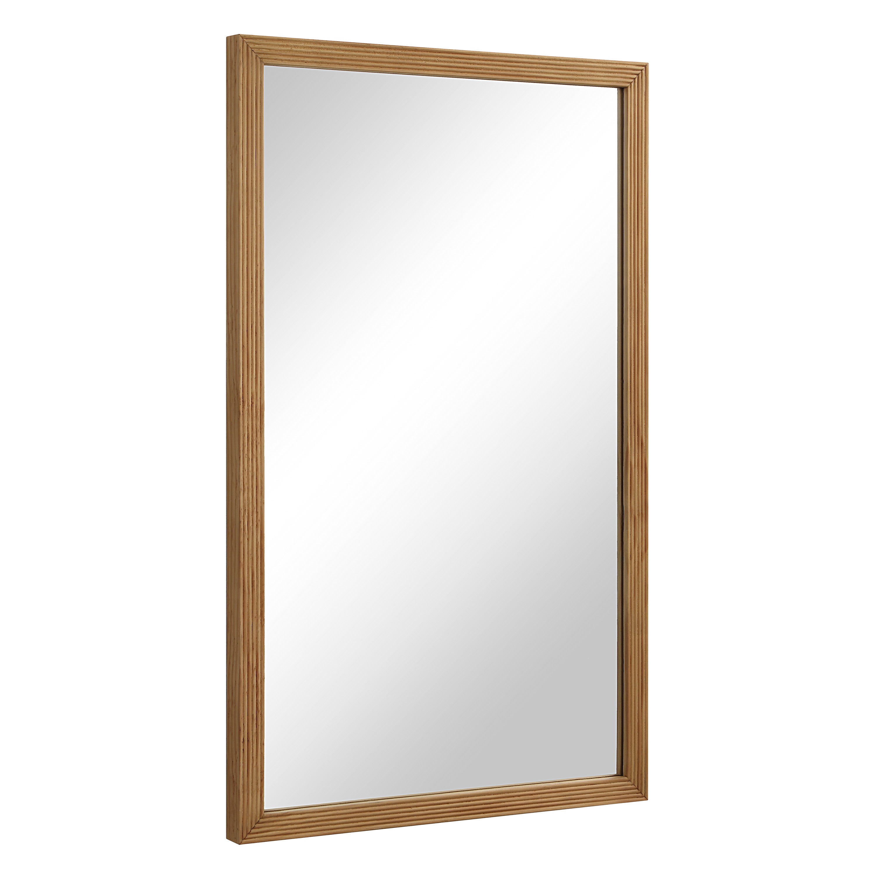 Renwil Salia 40" H x 24" W Wall Mirror - Brown