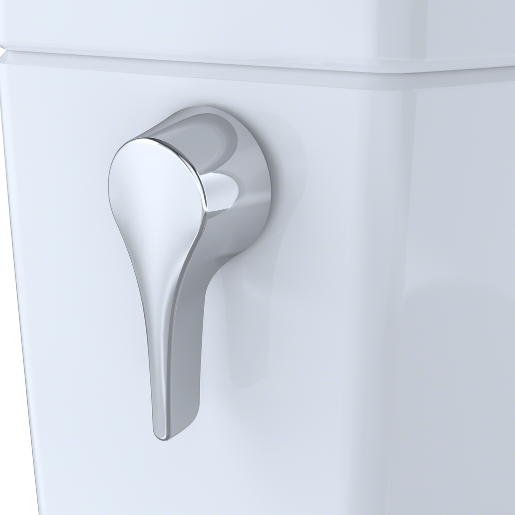 TOTO Drake II 1G Two Piece Elongated 1.0 GPF Universal Height Toilet with Cefiontect and Right Hand Trip Lever