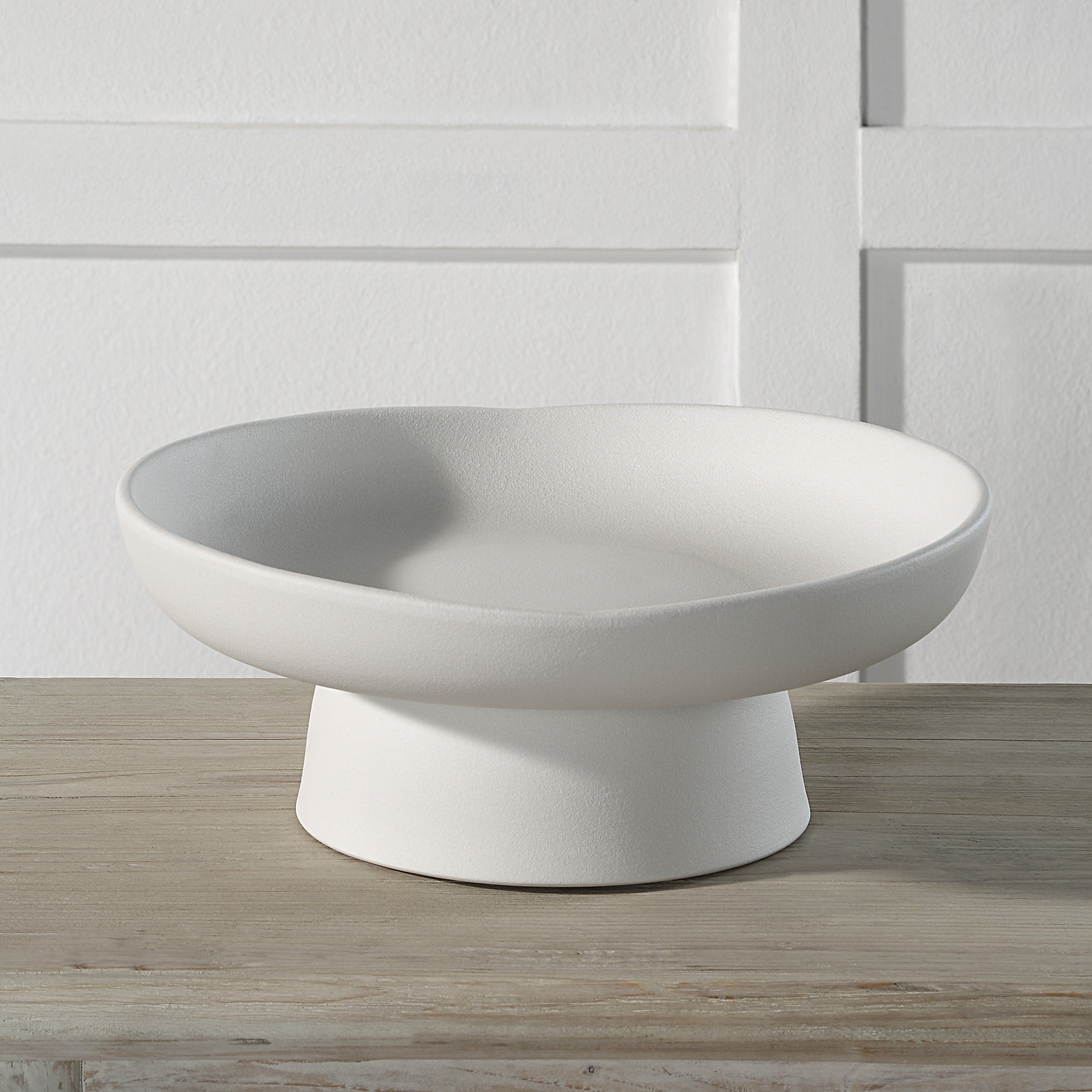 Renwil Malabo Indoor Porcelain Ceramic Bowl - Matte Off-White