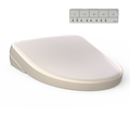 TOTO Washlet S7A Electronic Bidet Toilet Seat with Ewater+ Bowl and Wand Cleaning - Auto Open and Close Contemporary Lid - Elongated
