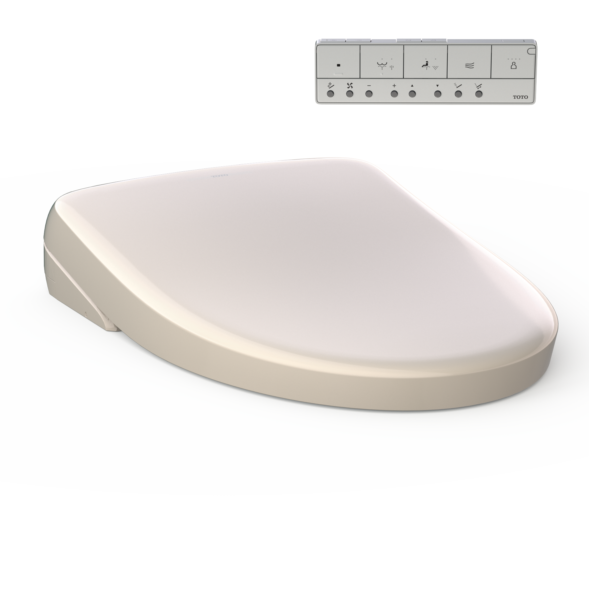 TOTO Washlet S7A Electronic Bidet Toilet Seat with Ewater+ Bowl and Wand Cleaning - Auto Open and Close Contemporary Lid - Elongated