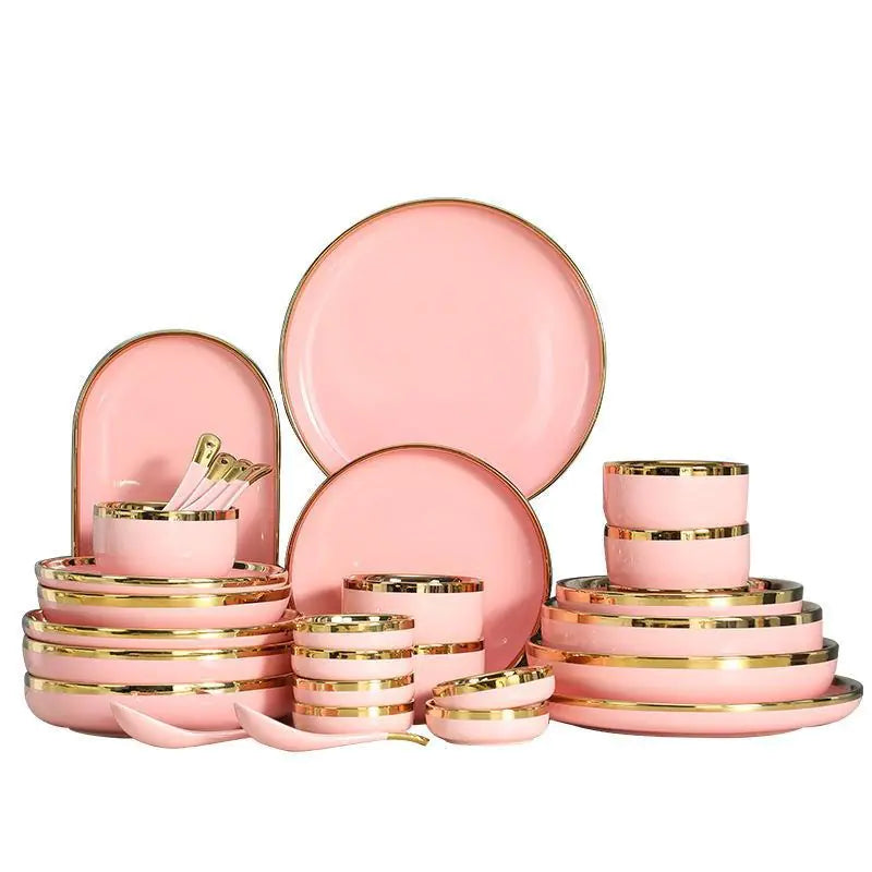 Nordic Ceramic Dishware Set 9PCS