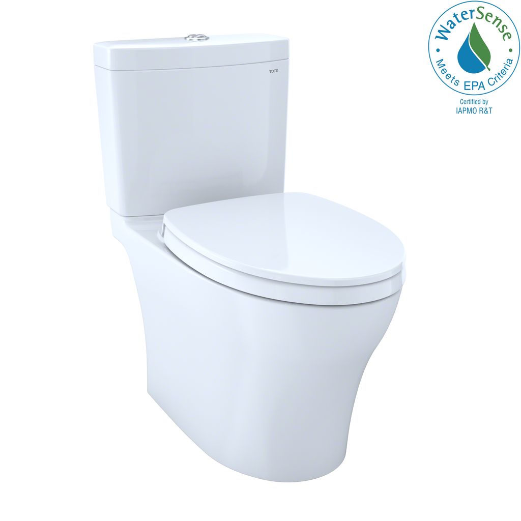 TOTO Aquia IV Washlet+ Two Piece Elongated Dual Flush 1.28 and 0.9 GPF Toilet with Cefiontect