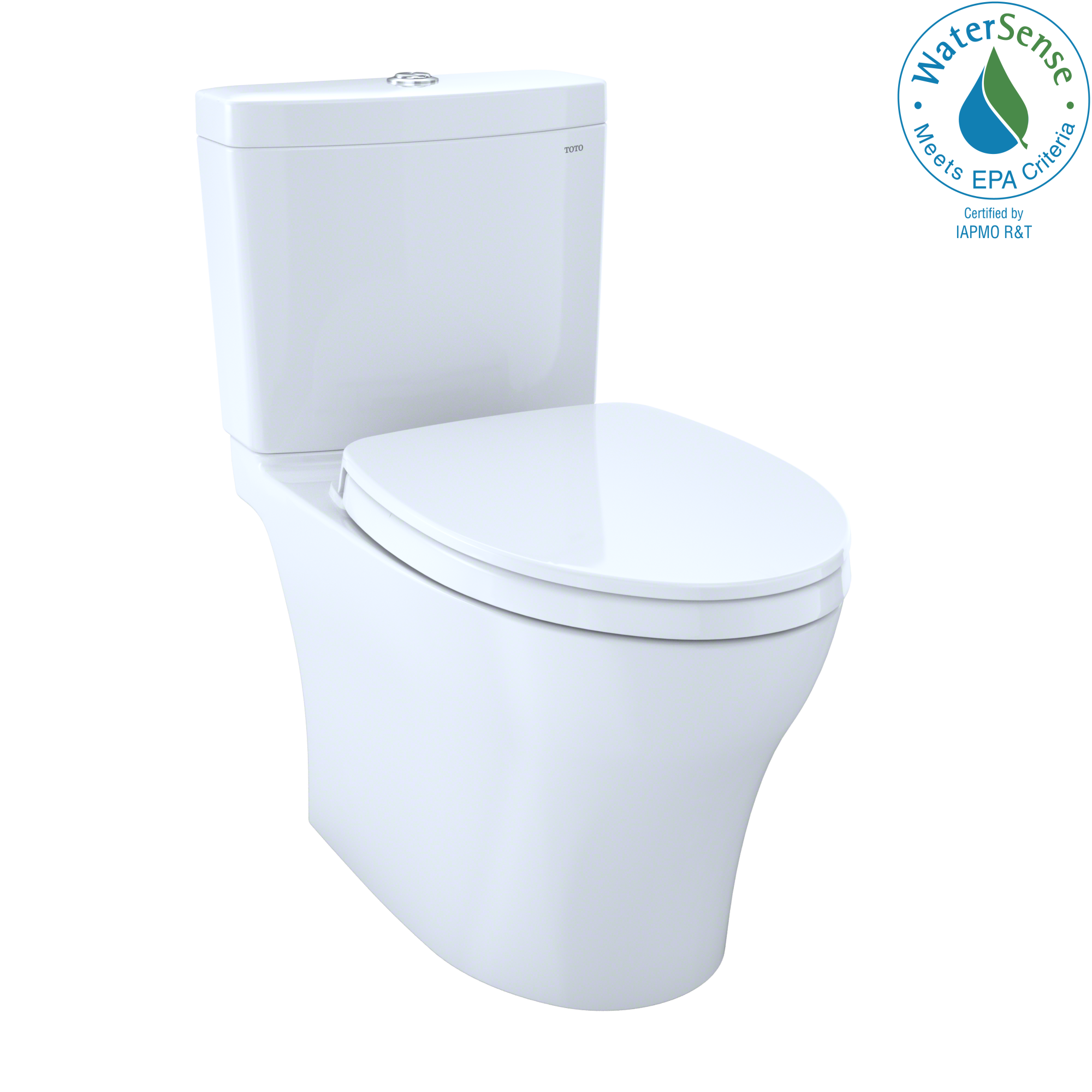 TOTO Aquia IV Washlet+ Two Piece Elongated Dual Flush 1.28 and 0.9 GPF Toilet with Cefiontect