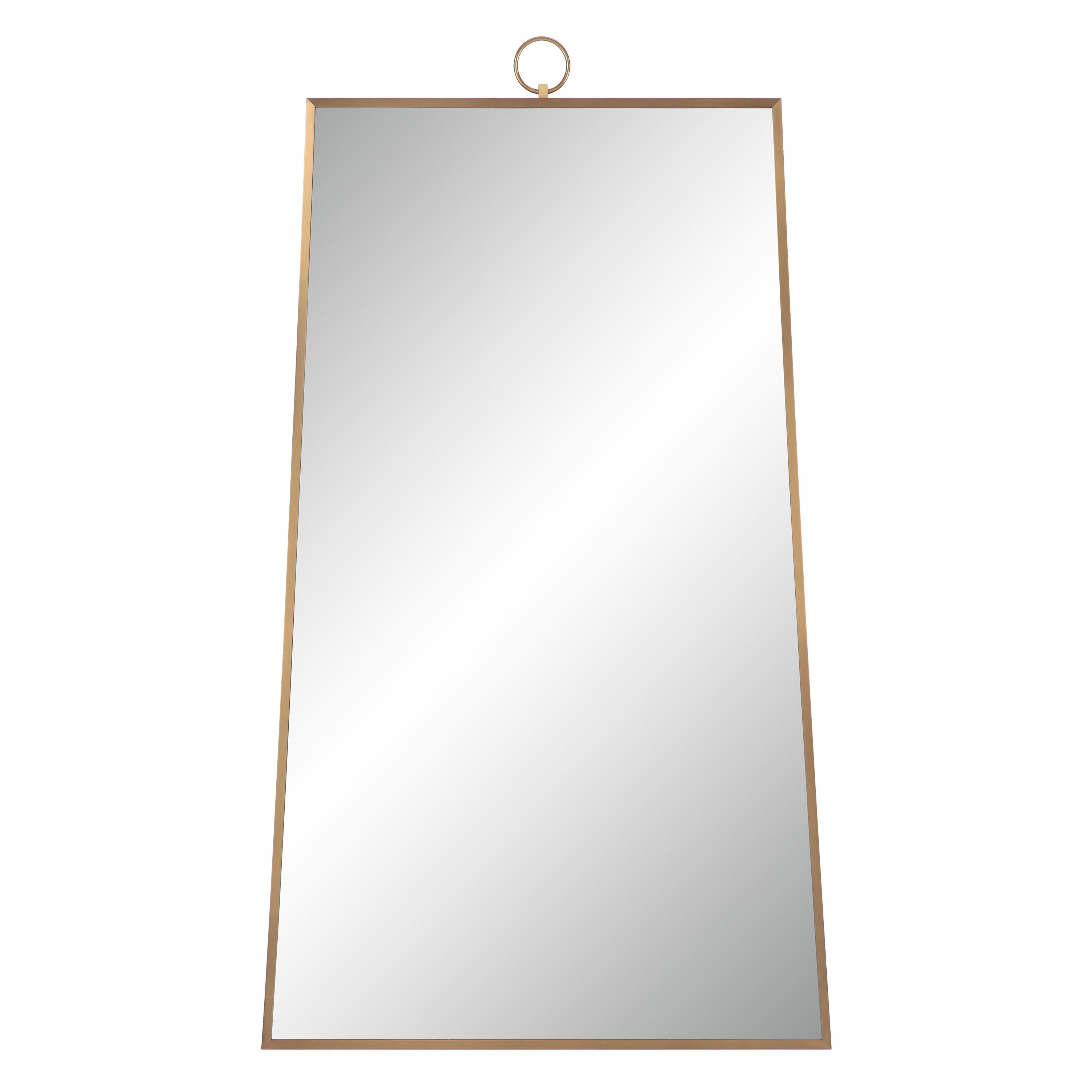 Renwil Ariadne 42" Tall Rectangular Mirror - Burnished Brass