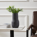 Renwil Nocera Indoor Ceramic Stoneware Vase - Matte Black