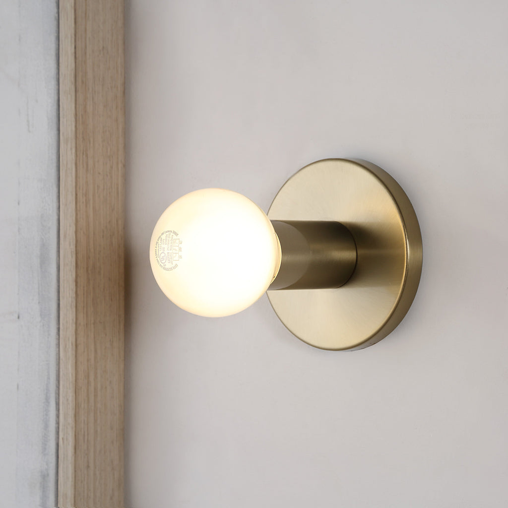 Renwil Dania 5" Burnished Brass 1-Light Wall Sconce
