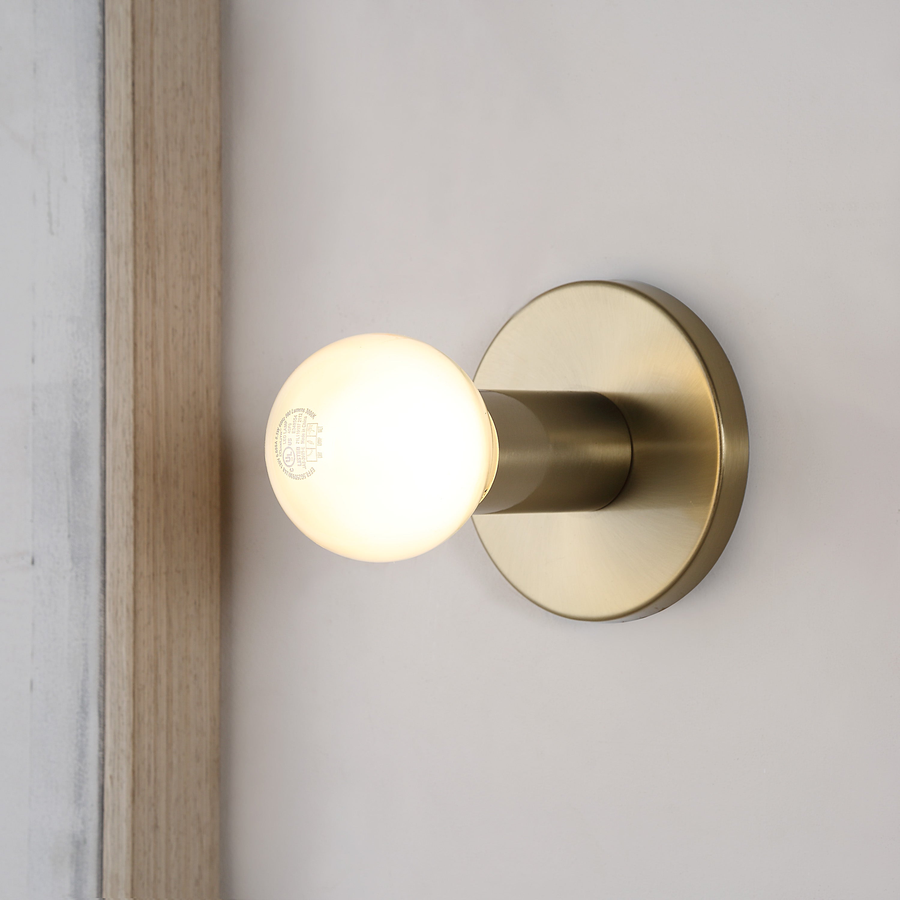 Renwil Dania 5" Burnished Brass 1-Light Wall Sconce