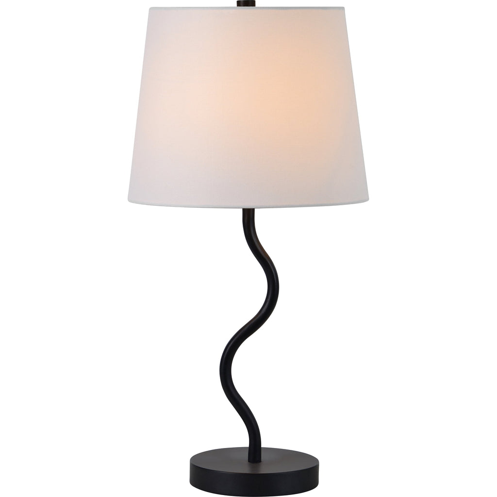 Everren Mayssa 19.75" Length Table Lamp -  Matte Black