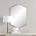 Renwil Florianne 36" Tall Rectangular Arch Mirror - Champagne