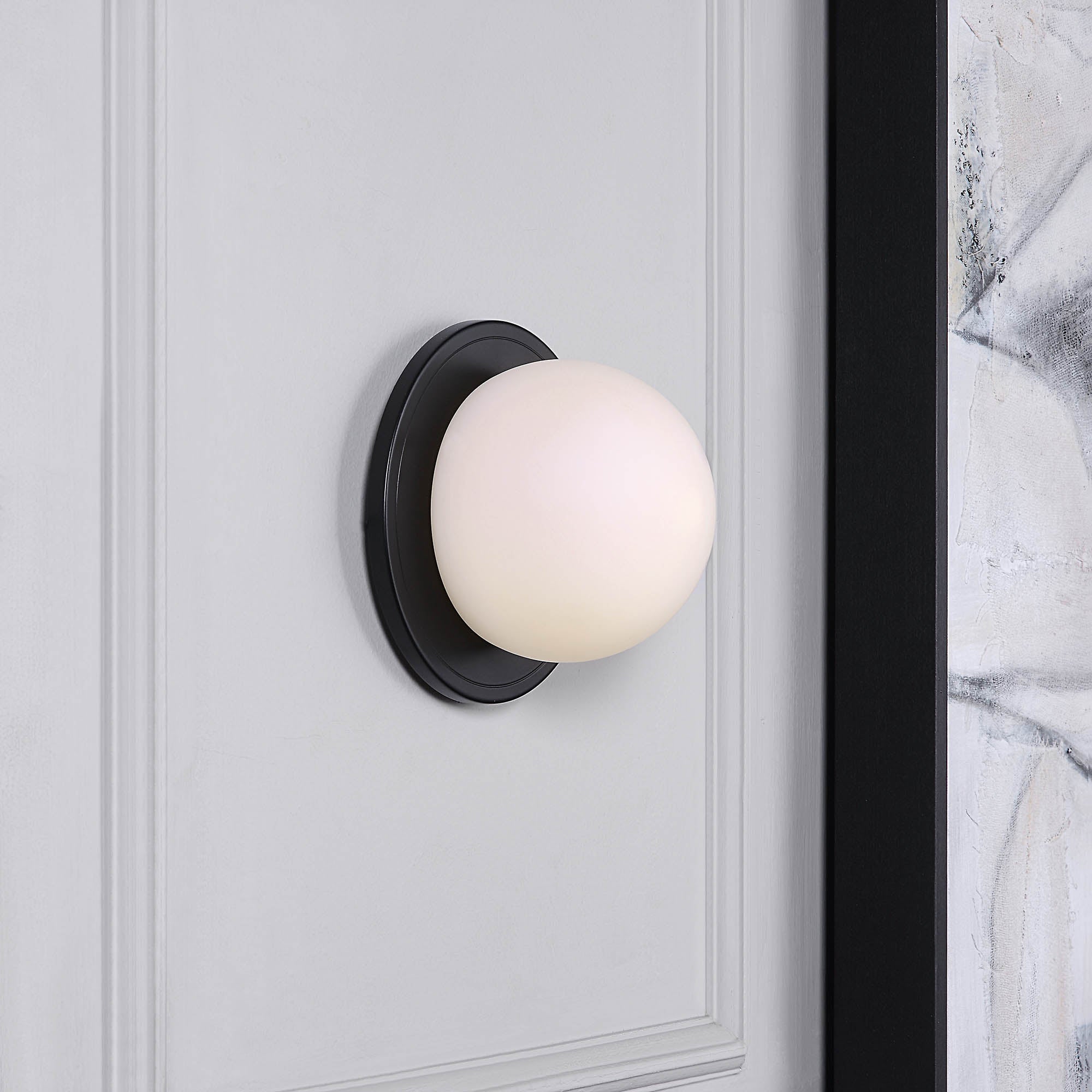 Renwil Sybils 6.5" Length Wall Sconce - Matte Black