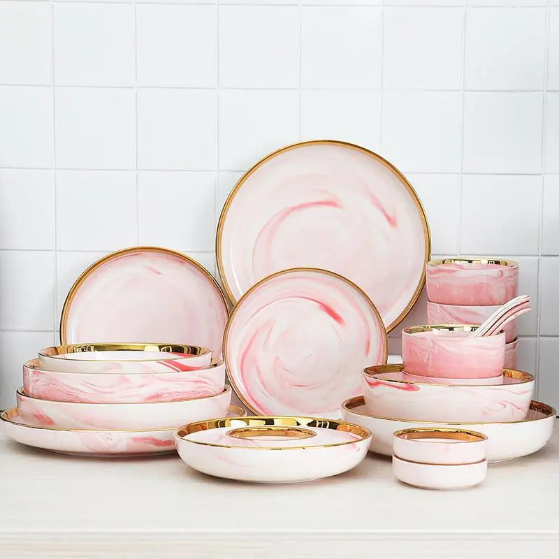 Nordic Ceramic Dishware Set 9PCS
