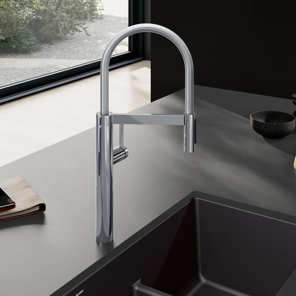 Blanco Culina II Pull-Down Dual-Spray Touchless Sensor Kitchen Faucet