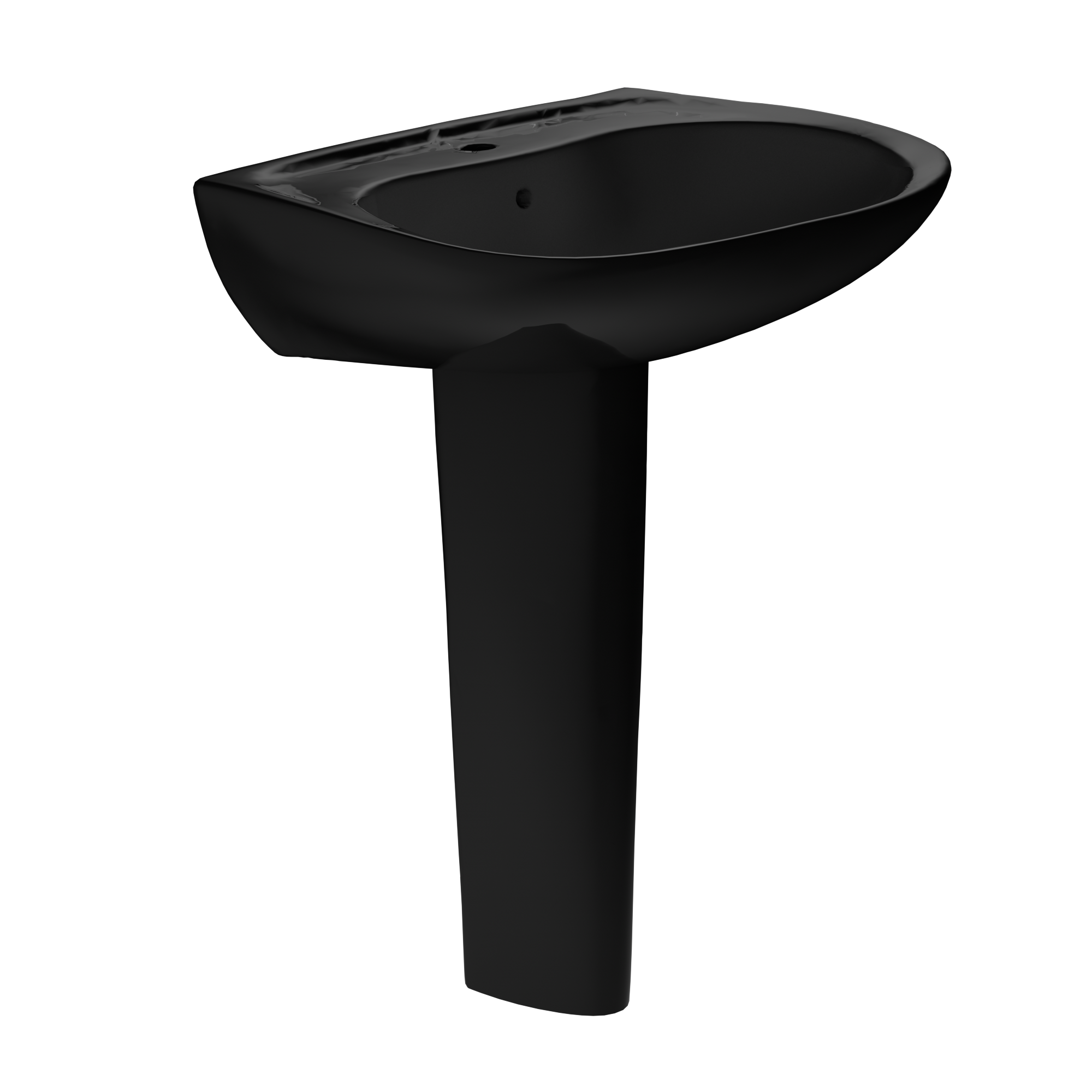 TOTO Prominence Oval Basin Pedestal Bathroom Sink For Single Hole Faucets