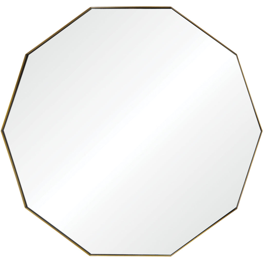 Renwil Cruz 40" Tall Irregular Wall Mirror - Yellow