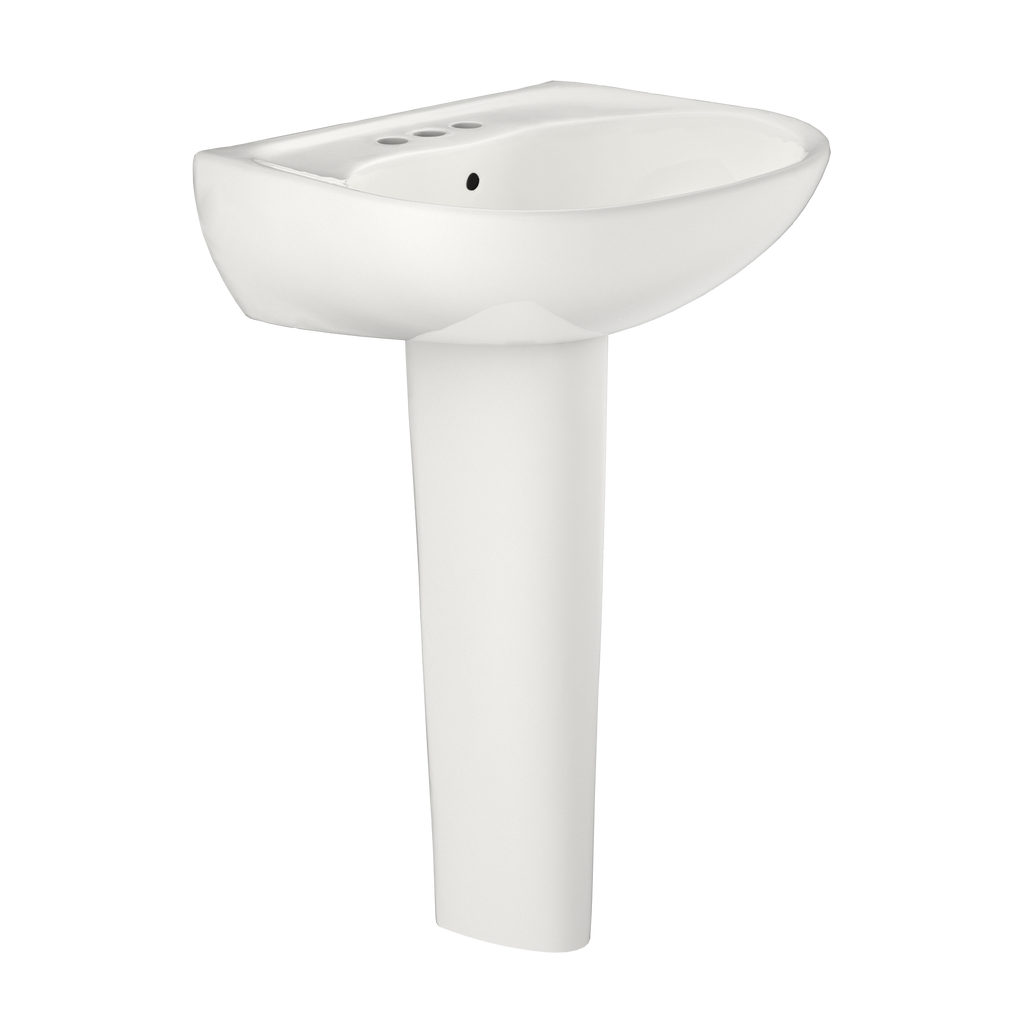 TOTO Supreme Oval Basin Pedestal Bathroom Sink For 4" Center Faucets