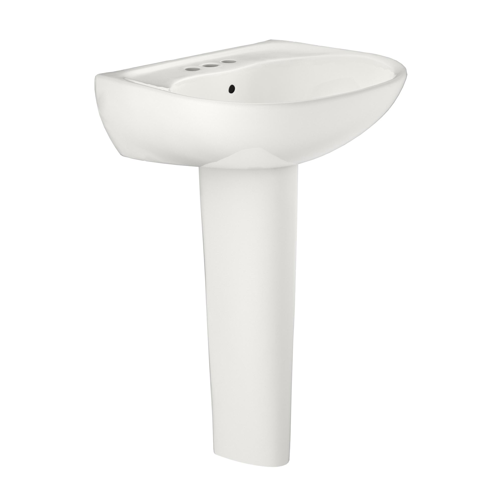TOTO Supreme Oval Basin Pedestal Bathroom Sink For 4" Center Faucets