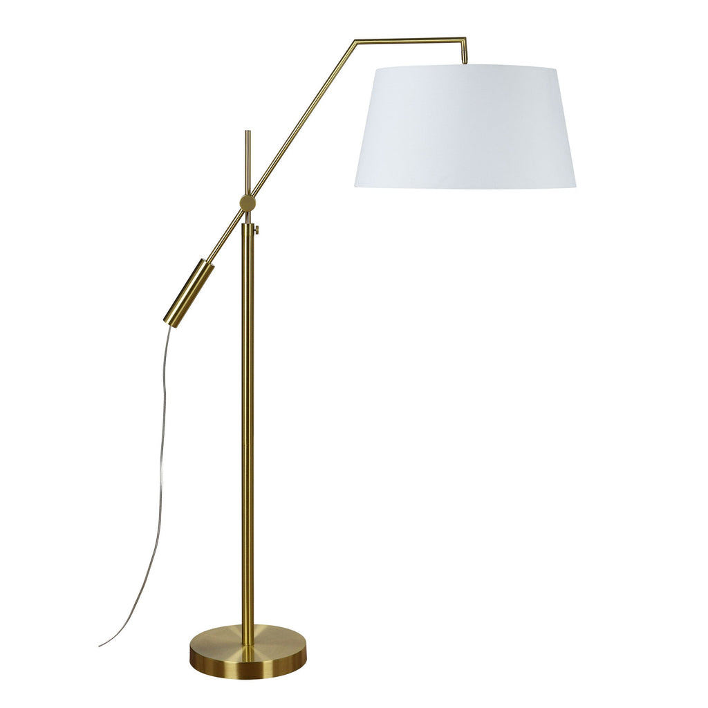Renwil Claire 70" Length Floor Lamp - Satin Brass