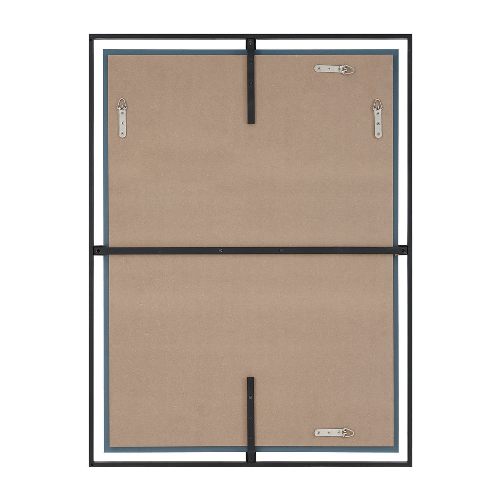 Renwil Marco 40" Tall Rectangle Wall Mirror - Black