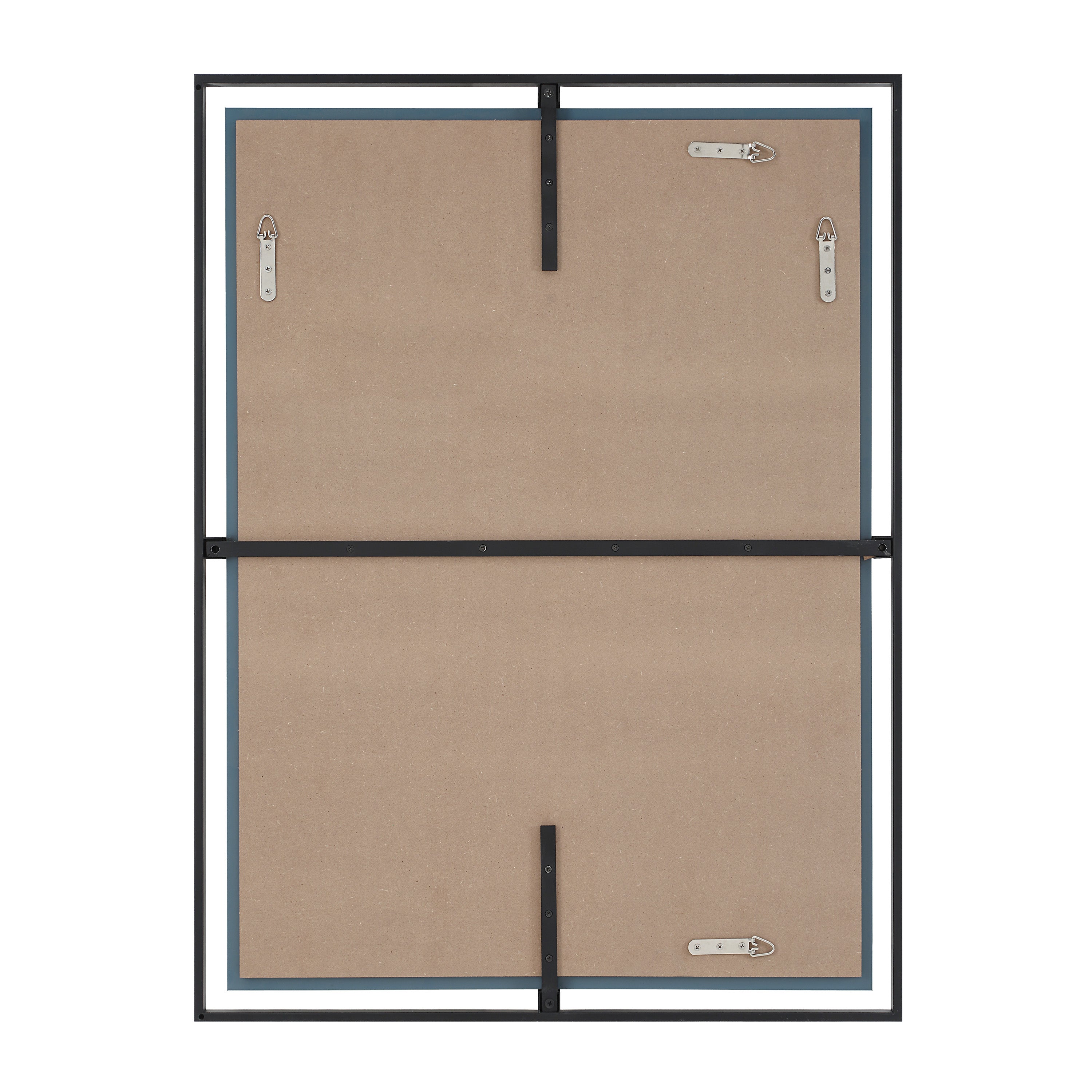 Renwil Marco 40" Tall Rectangle Wall Mirror - Black