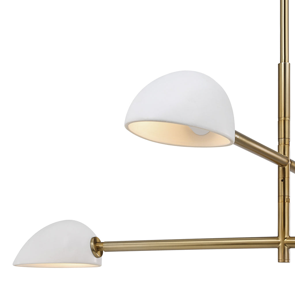 Renwil Tulla 40" Wide 4-Light Chandelier - Champagne